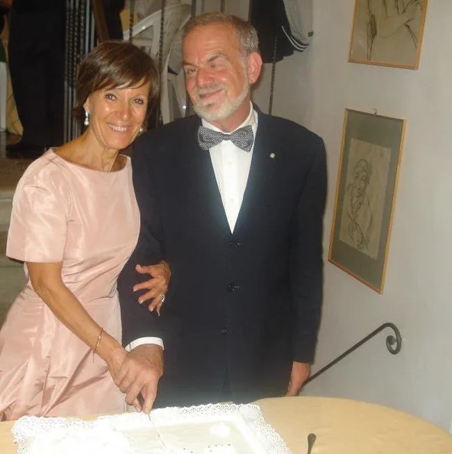 Con la moglie Maria Cristina - Anniversario di nozze