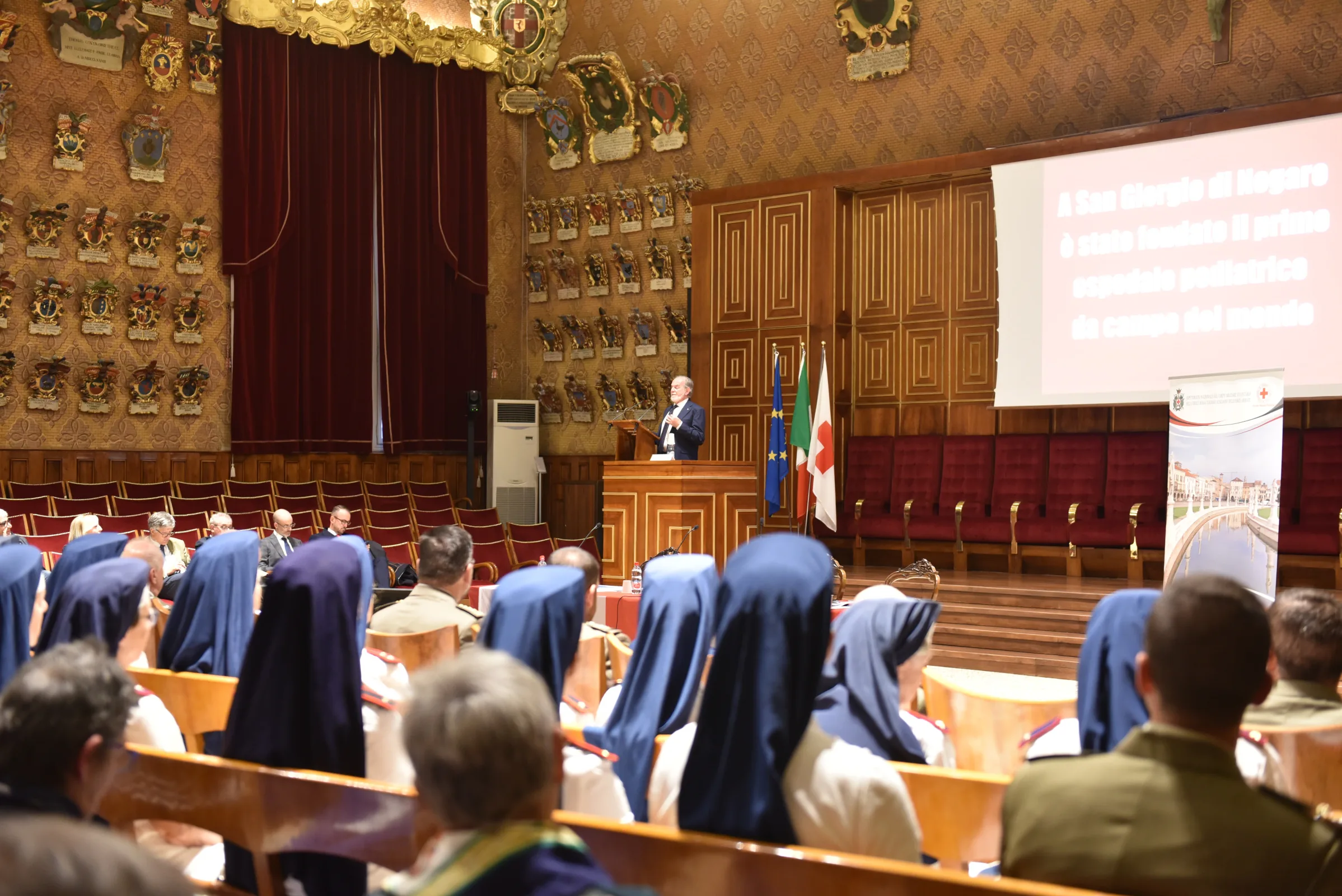 Lezione magistrale nell'aula magna dell'università di Padova